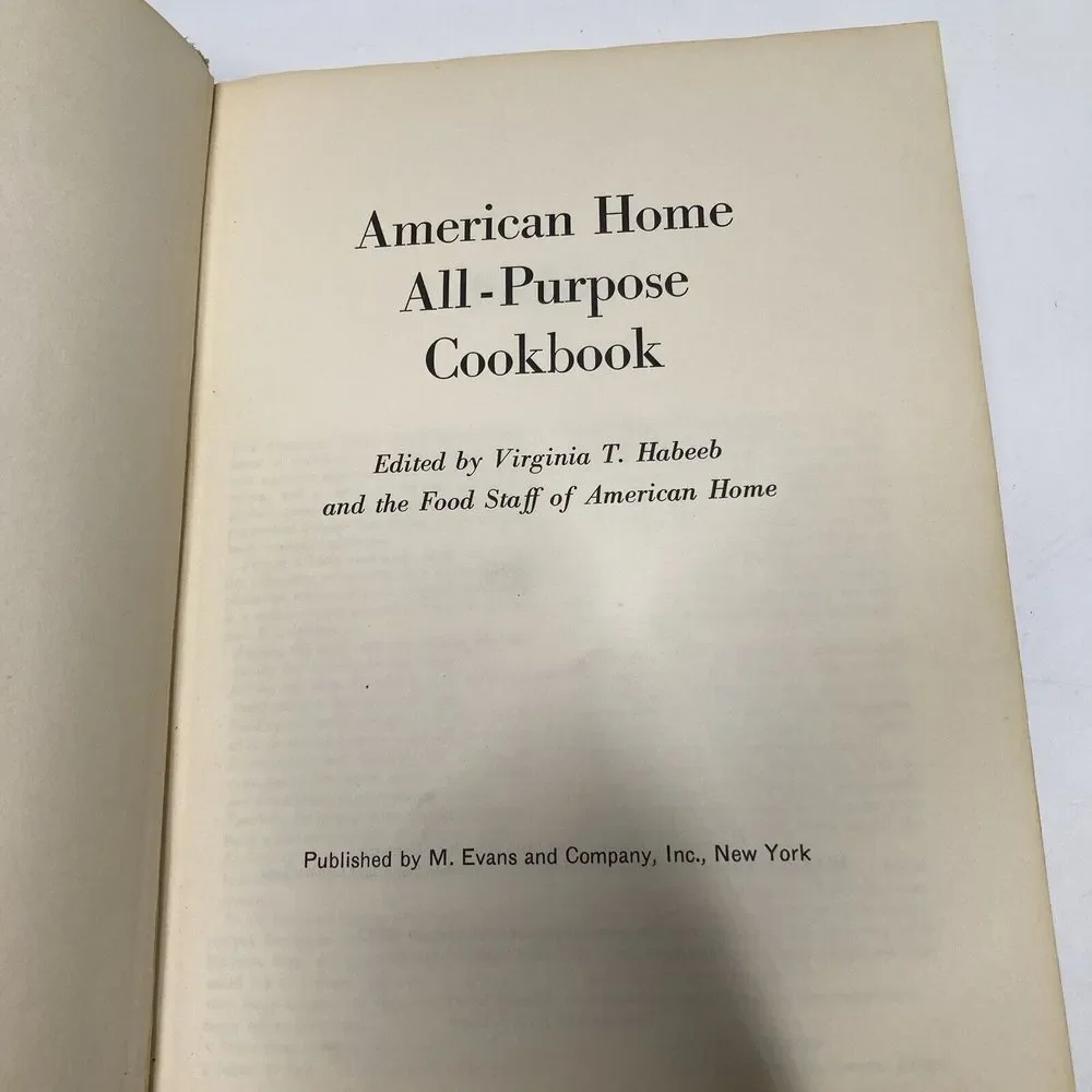 Vintage 1966 American‎ Home All-Purpose Cookbook Hard Cover First Edition